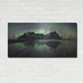 thumbnail image 3 of Luxe Metal Art 'Water And Mountain During Northern Lights' by Luxe Portfolio, Metal Wall Art, 48"x24", 3 of 9