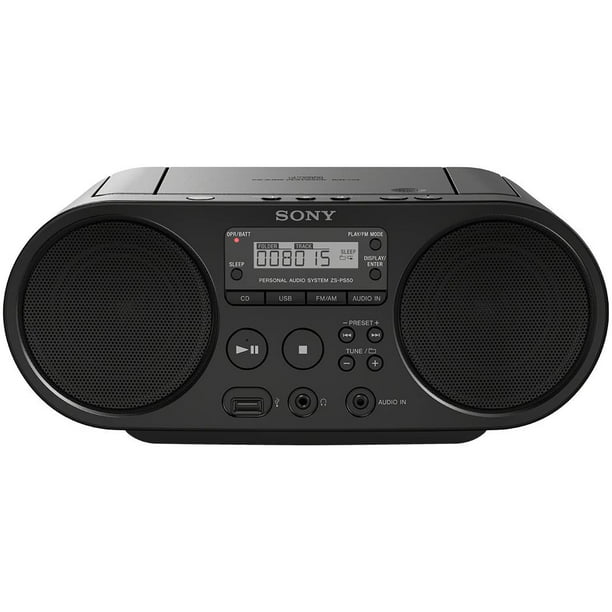 Sony CD Boombox with AM/FM Radio USB Playback Input, Plugin - Walmart.com