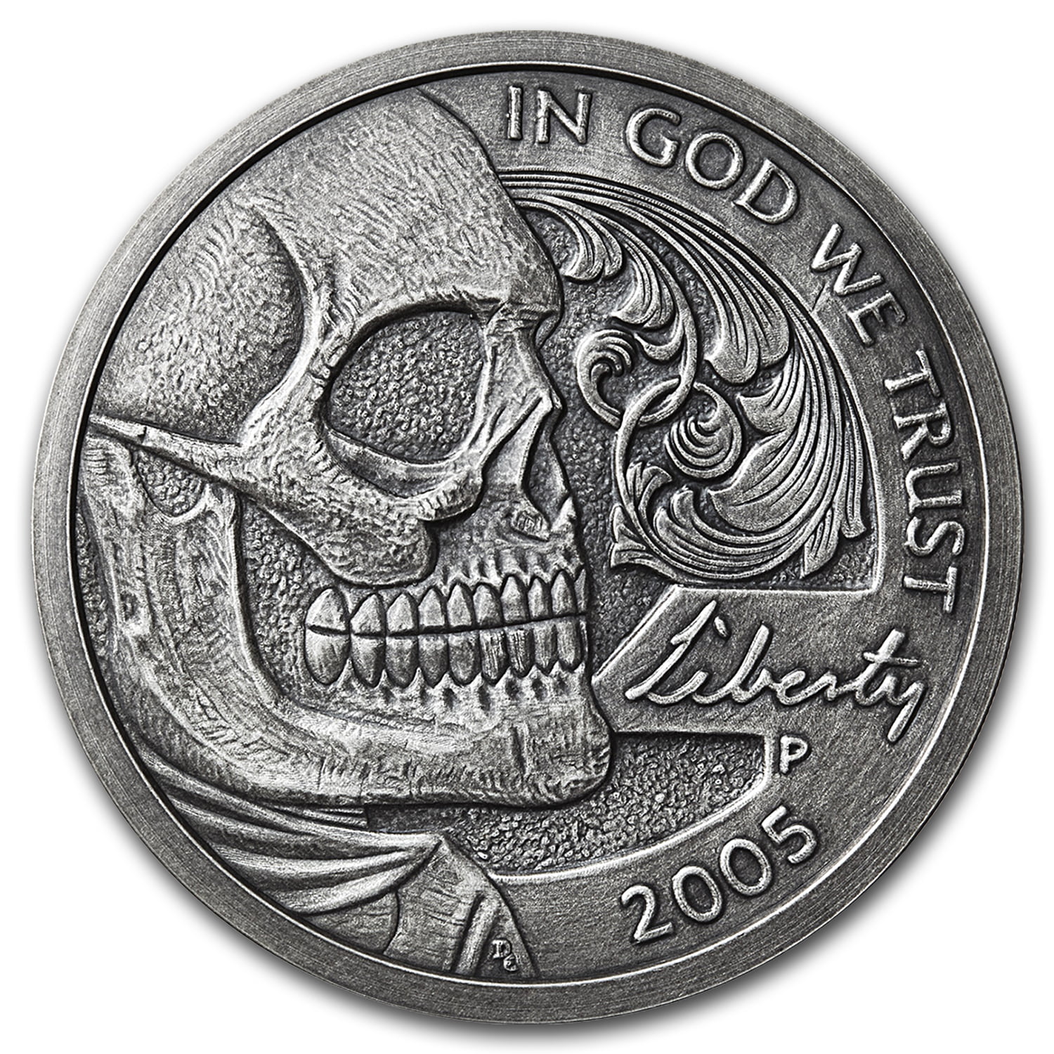 Hobo Coin Silver Dollar 3 Skull’s