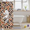 thumbnail image 3 of Manfei Retro Duck Camo Shower Curtain 72Wx72L, Countryside Camouflage Shower Curtain 72Wx72L, Wheat Orange, 3 of 5