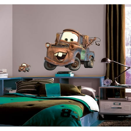 UPC 034878034997 product image for RoomMates Cars Mater Brown Peel & Stick Giant Wall Decal 29.3 in. X 24 in. | upcitemdb.com