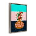 thumbnail image 4 of Life Tough So Are You Brown Framed Floater Canvas Wall Art, design by Nabeela Rumi, 4 of 10