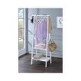 thumbnail image 2 of 59" Tall Standing Garment / Coat Rack, White finish, 2 of 2