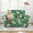 thumbnail image 4 of XYZCANDO Santa Claus Stretch Armchair Slipcover Universal Sofa Covers for Living Room Dogs Pet Furniture Protection Polyester Armchair Slipcovers with Anti Slip Foam Sticks, 4 of 6
