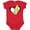 Red, variant on Inktastic Lightning Bolt Heart Boys or Girls Baby Bodysuit