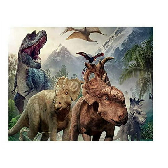 Dinosaurs Edible Icing Image Cake Topper (1/4 Sheet)