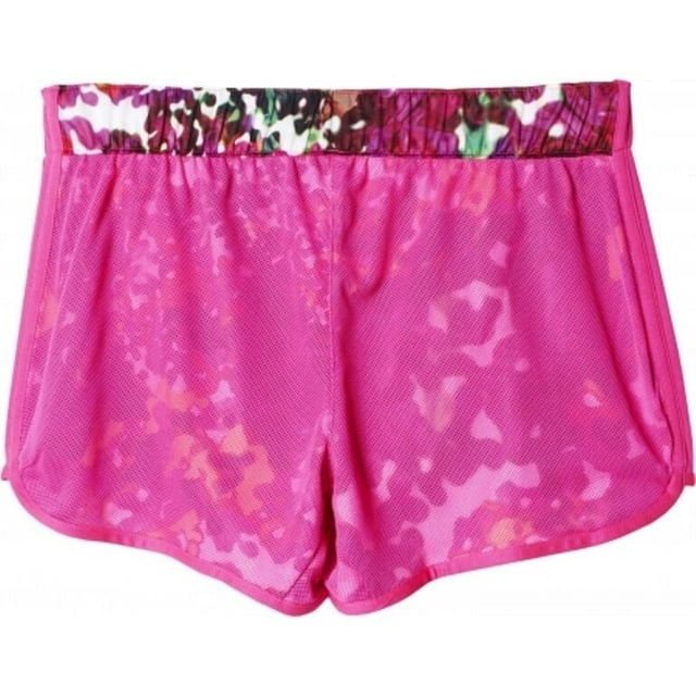 ADIDAS AI3208 Graphic RUNNING SHORTS Shock Pink/Blue Glow ( M )