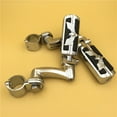 thumbnail image 6 of HTT-MOTOR Chrome 360 Adjustable Peg Mounting Kit Eagle Hawk Style Footrest For Yamaha V-STAR Roadstar Suzuki Boulevard Equipped with 1 inch (1")25mm Front Engine Guard Frame Tube, 6 of 6