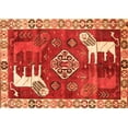 thumbnail image 1 of Ahgly Company Indoor Rectangle Animal Orange Traditional Area Rugs, 5' x 8', 1 of 1