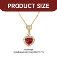 thumbnail image 3 of YYKihy Heart Shaped Gemstone Necklace Suitable For Women Wife Jewelry Mother's Birthday Valentine's Day Gift Necklace Heart Shaped Jewelry Her Anniversary, 3 of 8