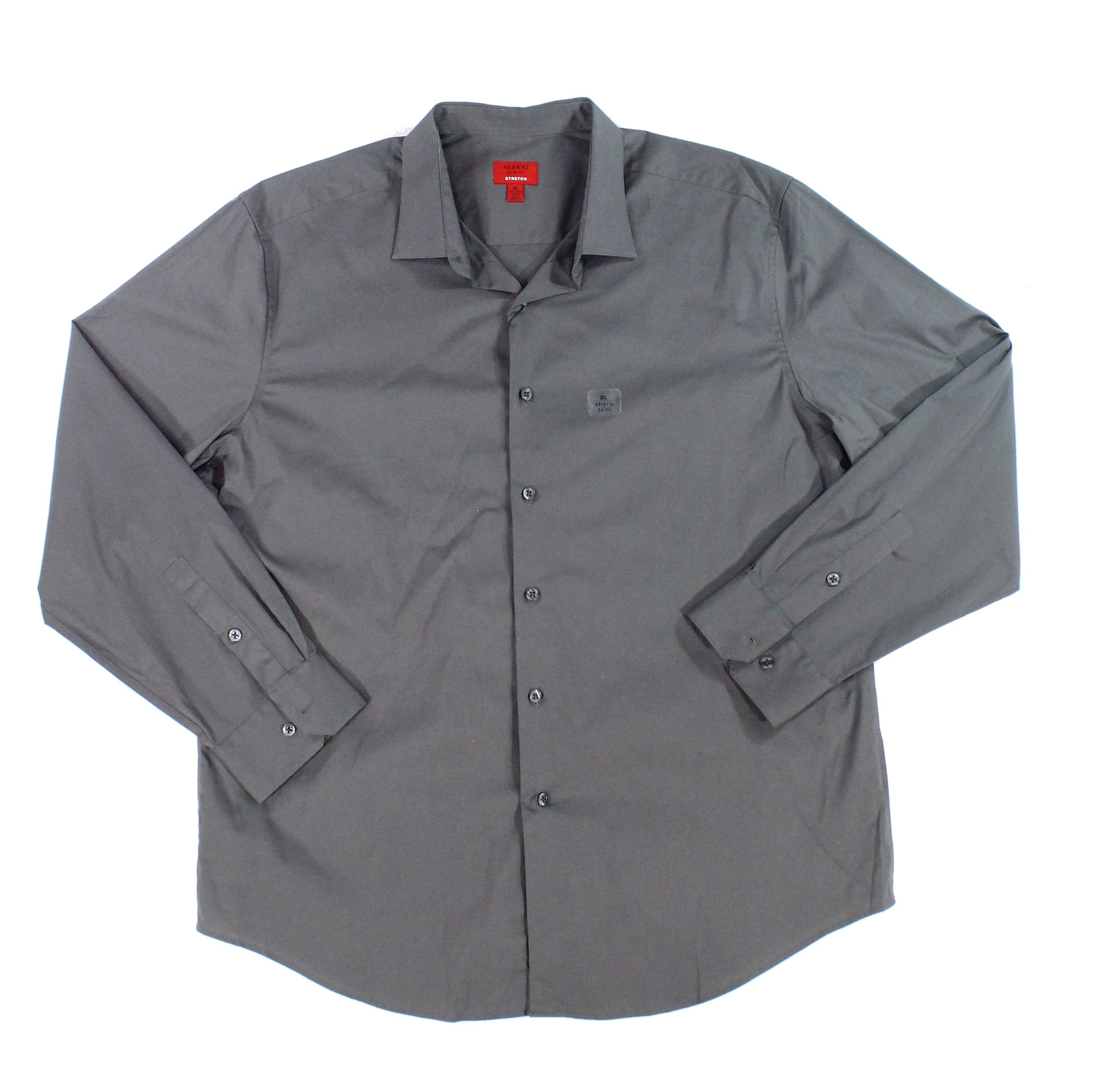 Alfani Dress Shirts - Mens Medium Slim Fit Stretch Button Down Shirt M - Walmart.com