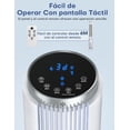 thumbnail image 3 of NOMEY Enfriador de Aire, 107CM Oscilación de 90°, 4L Tanque Aire Acondicionado, Viene con un Ventilador de Mano Portátil, Control Remoto, Pantalla LED Táctil, 4 Modos 3 Velocidades, 12H Temporizador, 3 of 5