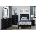 thumbnail image 6 of Lexicon Seabright 31-inch 5 Drawers Traditional Wood Chest in Black, 6 of 6