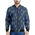 thumbnail image 2 of Chaqueta con cremallera con estampado 3D de dibujos animados de OVNI y extraterrestre para hombres y niños, sudadera con mangas largas, chaqueta bomber de calle genial, 2 of 4