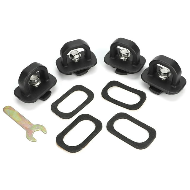 Gancho lateral de carga para cama de camión, ancla de amarre, compatible con Chevy Silverado, 4 Uds. Jadeshay A