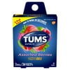TUMS Antacid Chewable Tablets for Heartburn Relief, Ultra Strength, Assorted Berries, 3-rolls of 8 Tablets