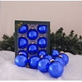 thumbnail image 3 of Glass Christmas Tree Ornaments - 67mm / 2.63" [8 Pieces] Designer Balls from Christmas By Krebs Seamless Hanging Holiday Decor (Shiny Victoria Blue), 3 of 5