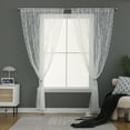 thumbnail image 6 of 2 Pcs Sheer Lace Curtains for Bedroom,Ivory Elegant Victorian Scalloped Trim  Curtains,Premium Embroidery Floral Tulle Lace Curtains, 57.08"*78.74", 6 of 7