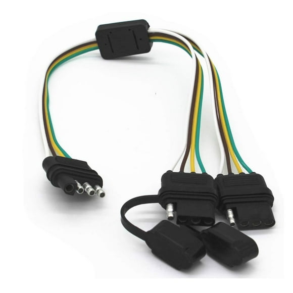 EcoNesxp 4 pin connector plug and play adapter extension harness wiring plug type splitter plug for tailgate light bar and trailer lights Y