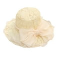 thumbnail image 1 of Teissuly Bucket Hats Womens Ladies Church Wide Tea Party Wedding Hat Fancy Fascinator Cap, 1 of 2