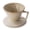 Grey, variant on Pour Over Coffee Maker, Non-Electric Pour Over Coffee Dripper, Manual Brew Maker, Single Cups Porcelain Slow Brewing Accessories for Gifts,White