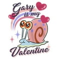 thumbnail image 2 of Girl's SpongeBob SquarePants Gary is My Valentine  Graphic Tee White X Large, 2 of 4