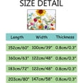 thumbnail image 3 of GZHJMY Soft Foam Nursery Area Rugs Horizontal Autumn Sunflowers Thistles Gerbera Daisy Flowers Non Slip Play Mats for Kids Boys Girls Playing Room Living Room60x39 inch Carpet Runner, 3 of 6