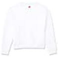 thumbnail image 3 of Hanes Girls ComfortSoft EcoSmart Crewneck Sweatshirt, M, White, 3 of 10