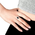thumbnail image 4 of Charming Lady Fox w/ Oval Black Onyx Sterling Silver Ring-7, 4 of 5