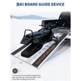 thumbnail image 6 of Heavy Duty 1500 lbs Aluminum Tri-Fold Snowmobile Loading Ramp – Wide Non-Slip Surface, Collapsible, Safety Straps, Ski Guides – for Motorcycle, ATV, UTV, Lawn Mower, Truck & Trailer, 6 of 8