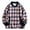 Pink, variant on Mens Shirts Under $10 V Neck Sweatshirt Women Oversized Plaid Fleece Pullover Sweatshirts Flannel Checkered Long Sleeve Hoodie with Pockets