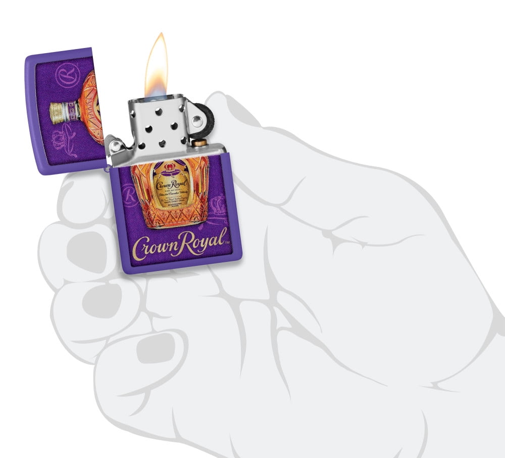 Pro-Cut ZIP-48749 2024 Zippo 237 Crown Royal Lighter, Purple Matte