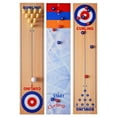 thumbnail image 1 of 3 in 1 Table Curling Game with Spacious Game Mat Fun Family Game for Kids Adults, 1 of 10