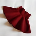 thumbnail image 7 of Girls Tutu Skirt Kids Casual High Waist Knitted Flared Pleated A Line Solid Above Knee Skirt Girls Skirts Navy 2 Years-3 Years, 7 of 7