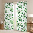 thumbnail image 2 of Manfei Four Leaf Clover Black Out Curtains,Abstract bohemian Rainbow Curtains Pack of 2 (42x63 Each),St.Patrick Day Bedroom Curtains For Kids,Luxury Bedroom Decor, 2 of 6