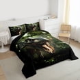 thumbnail image 3 of Castle Fairy Teens Jungle Animal Dino Twin Comforter Sets,Woodland Wildlife Bedding Set, 3 of 8