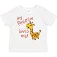 thumbnail image 3 of Inktastic My Peepaw Loves me- cute giraffe Boys or Girls Toddler T-Shirt, 3 of 5