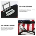 thumbnail image 3 of Haiem Vintage Baseball American Flag Pattern Luggage Cover Printed Suitcase Covers for Luggage Elastic Washable Suitcase Protector Fits 18-32 Inch Luggage-X-Large, 3 of 7