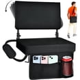 thumbnail image 2 of Stadium Seats with Back Support, Padded Bleacher Chairs with Back and Cushion with Shoulder Strap, Portable Folding Stadium Seats for Bleachers, Bleacher Seats for Sports, Events,2 Pack, 2 of 13