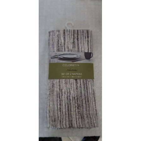 Noritake Colorwave Weave Napkins In Gray -Set Of 2
