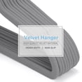 thumbnail image 3 of Kids Velvet Hangers，50 Pack Baby/Toddler Non Slip Felt Hangers，Gray, 3 of 8