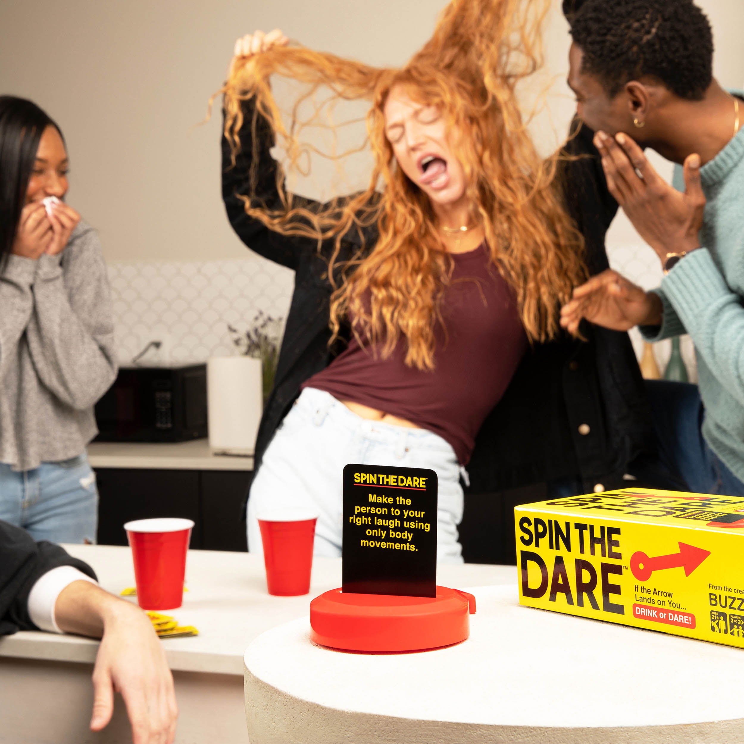 Spin The Dare – Hilarious Adult College Party and Tailgate Drinking Game by What Do You Meme?®