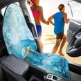 thumbnail image 3 of Garronmavis Waterproof 1 PC Front Car Seat Towel Cover Sweat Protection Turtle Car Seat Cover for Front Seats Easy Installation Compatible with Cars SUVs Trucks Sedans Vans, 3 of 8