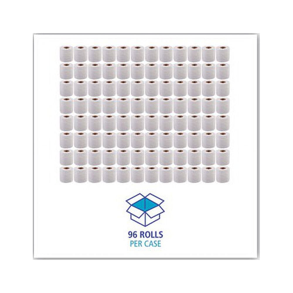 Boardwalk Bathroom Tissue Paper Standard, Septic Safe, 2-Ply, White, 4 x 3, 500 Sheets/Roll, 96/Carton