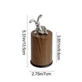 thumbnail image 2 of SIYTUAU Cute Bunny Toothpick Container Dispenser Imitation Wood Grain Straight Design Funny Decor Piece For Office Desktop Kitchen Home B, 2 of 7