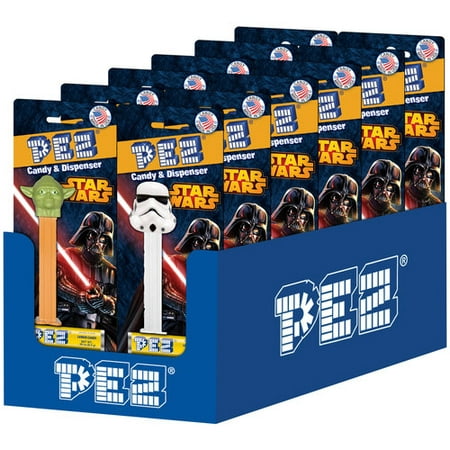 (4 Pack) PEZ Star Wars Candy & Dispenser, 2 pc
