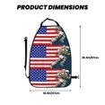 thumbnail image 2 of Naloa American Astronaut Runs Forward 2Pcs Anti-Kick Back Seat Cover Kick Mat, Car Seat Protector with 3 Storage Pockets, 2 of 8