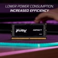 thumbnail image 4 of Kingston KF560S38IB16 FURY Impact Black - 16GB DDR5 6000MT/s Memory - SODIMM - Ram Module, 4 of 8