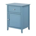 thumbnail image 2 of Glory Furniture Izzy Solid Wood 1-Drawer/1-Door Nightstand in Teal, 2 of 7