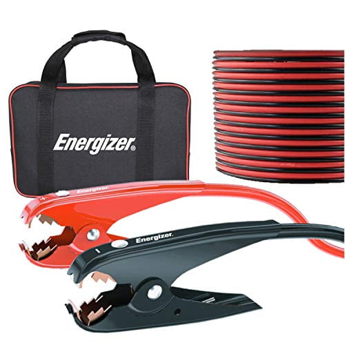 Energizer 2-Gauge 800A Jumper Battery Cables 20 Ft Booster Jump Start ENB-220
